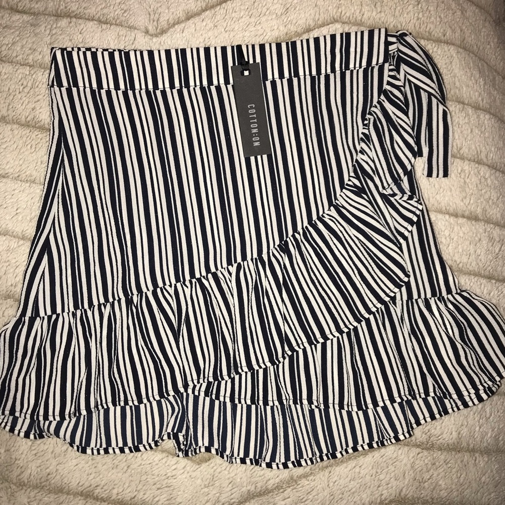 wrap side tie skirt